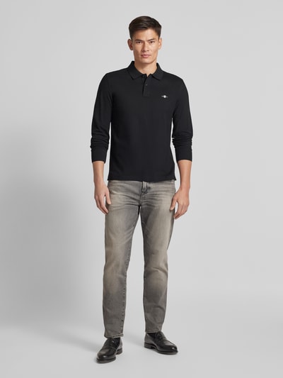 Gant Regular Fit Poloshirt mit Label-Stitching Modell 'SHIELD' Black 1