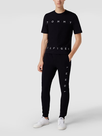 Tommy Hilfiger T-Shirt mit Label-Schriftzug Marine 1