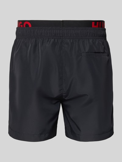 HUGO Badeshorts mit Logo-Detail Black 3