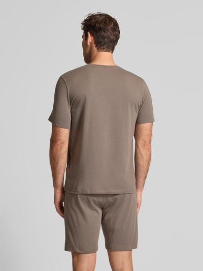 BOSS Regular Fit T-Shirt aus Baumwoll-Elasthan-Mix Schlamm 5