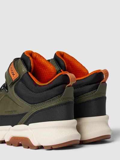 Geox Lage schoenen met klittenbandsluiting Kaki - 2