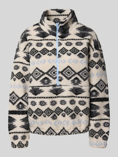 Only Regular fit schipperstrui in teddybontlook, model 'JANNE' Zand - 2