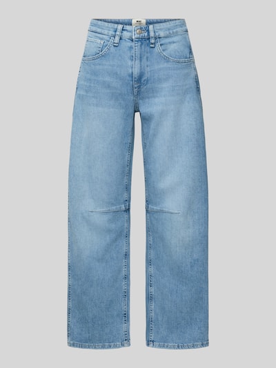 Produktfoto, Jeans mit 5-Pocket-Design Modell 'Ohio' von MAC aus blauem Baumwoll-Elasthan-Mix, lockerer Schnitt, helle Waschung