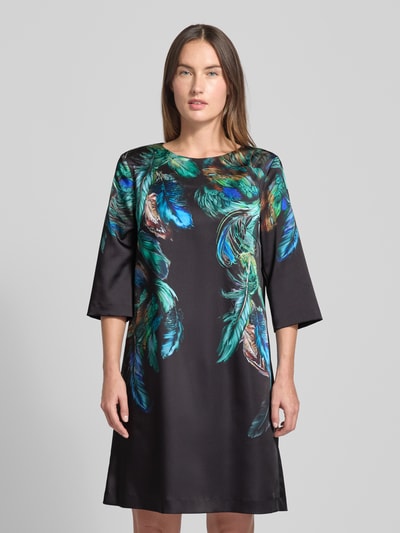 Marc Cain Relaxed Fit Kleid mit Foto-Print Dunkelgruen 4