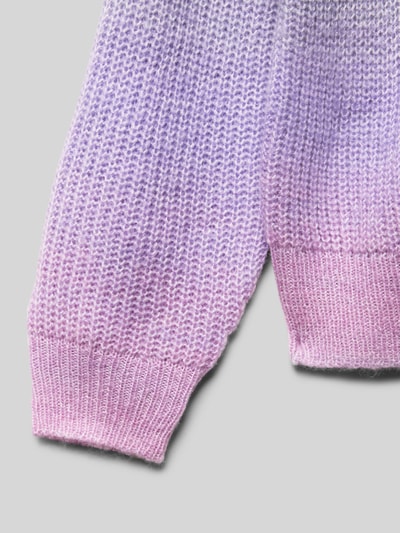 s.Oliver RED LABEL Strickpullover mit gerippten Abschlüssen Lavender 2