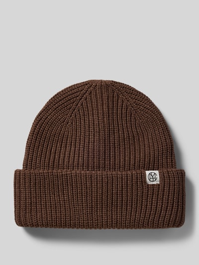 MSCH Copenhagen Beanie aus Viskose-Mix Modell 'GALINE RACHELLE' Dunkelbraun Melange 1