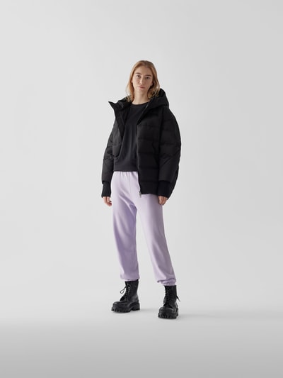 SPRWMN Sweathose mit Brand-Stitching Lavendel 1