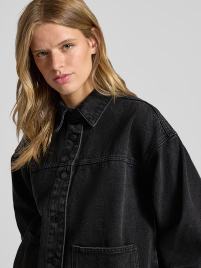 Noisy May Relaxed Fit Jeansbluse Modell 'KETTIE' Black 3