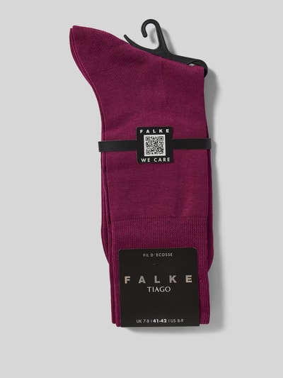 Falke Socken mit Label-Schriftzug Modell 'Tiago' Mauve 3