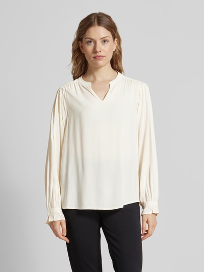 Soyaconcept Blusenshirt mit V-Ausschnitt Modell 'RADIA' Offwhite 4