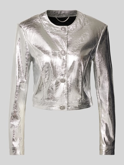 Marc Cain Cropped Blazer in metallic Silber 1