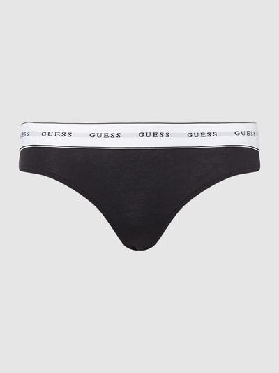 Guess String mit Logo-Bund Black 2