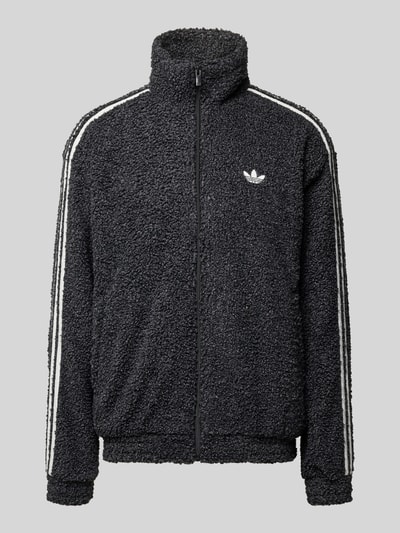 adidas Originals Regular Fit Sweatjacke in Bouclé-Optik Black 2