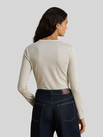 Lauren Ralph Lauren Regular Fit Langarmshirt aus Baumwollmix Ecru 5