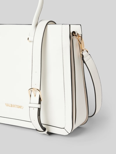 VALENTINO BAGS Handtas met labelapplicatie, model 'IVY' Wit - 2