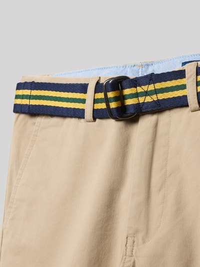Polo Ralph Lauren Teens Straight fit chino met geïntegreerde riem, model 'Bedford' Beige - 2
