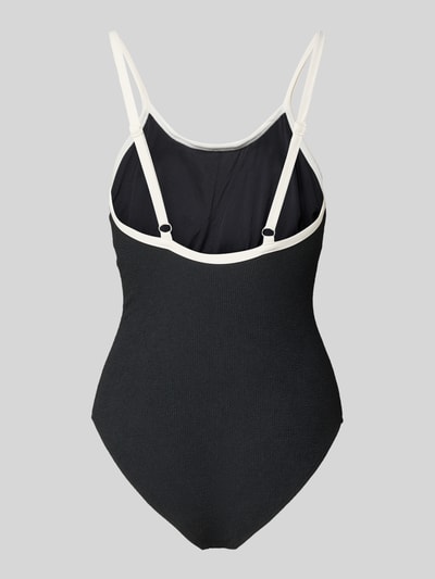 Jake*s Casual Badeanzug mit Karree-Ausschnitt Black 3