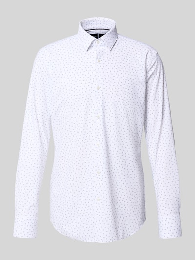 BOSS Slim fit zakelijk overhemd met elastisch performancemateriaal, model 'HANK' Bleu - 2