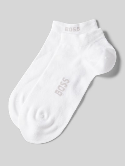 BOSS Socken mit Label-Print im 2er-Pack Weiss 1