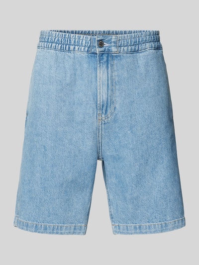 Calvin Klein Jeans Regular Fit Jeansshorts mit elastischem Bund Hellblau 2