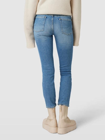 7 For All Mankind Cropped Jeans mit 5-Pocket-Design Modell 'Roxanne' Blau 5