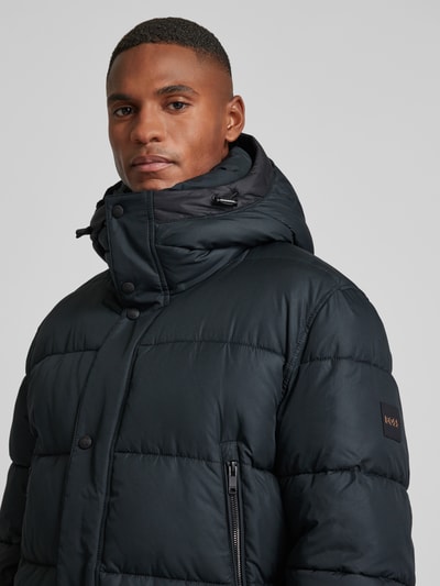 BOSS Orange Steppjacke mit Reißverschlusstaschen Modell 'Omaris' Black 3