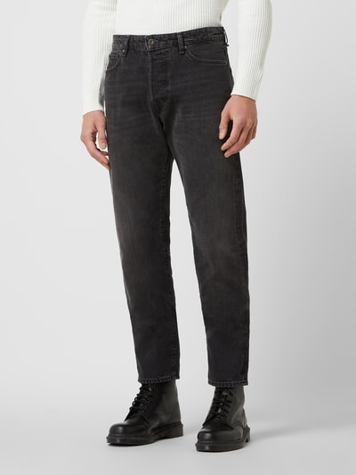 Jack & Jones Jeansy o luźnym kroju z bawełny model ‘Chris’ Czarny 4