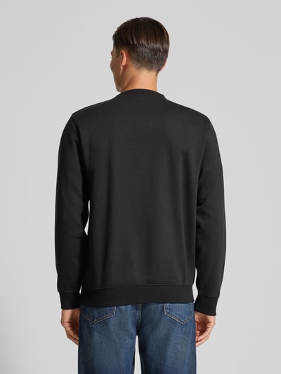 Lerros Sweatshirt met labelpatch Zwart - 5