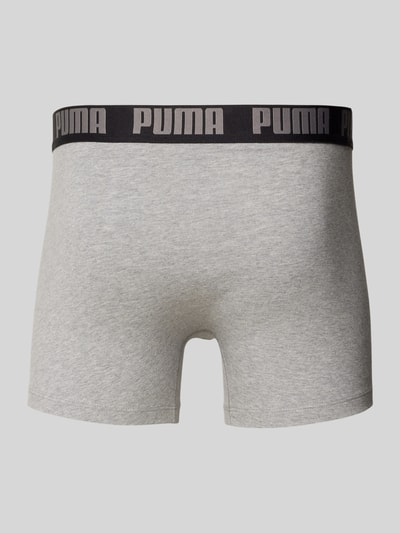 Puma Trunks mit Label-Detail im 2er-Pack Mittelgrau 3