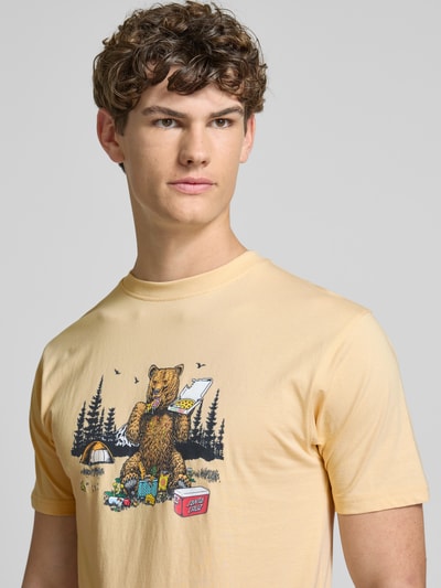 SANTA CRUZ T-Shirt mit Label-Print Beige 3