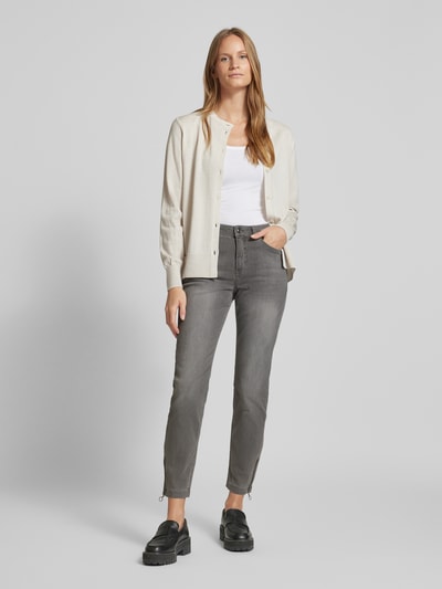 MAC Skinny fit jeans in 5-pocketmodel Middengrijs - 1