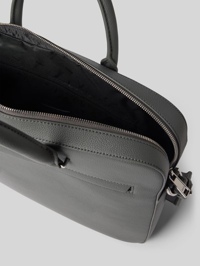 Productfoto, laptoptas in leerlook model 'RAY_S DOC CASE N.' van BOSS in effen kleuren met ritssluiting, hoofdvak, laptopvak, binnenvak met rits, organizerfach, buitenvakken met rits, labelapplicatie, draagband en afneembare schouderband, fijne structuur