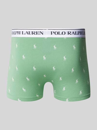 Polo Ralph Lauren Underwear Trunks mit elastischem Label-Bund im 3er-Pack Lind 3