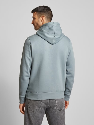 Tom Tailor Regular Fit Hoodie aus Baumwoll-Mix mit Logo Print Hellgruen 5