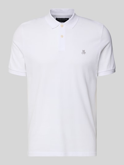 Marc O'Polo Regular Fit Poloshirt aus reiner Baumwolle Weiss 2
