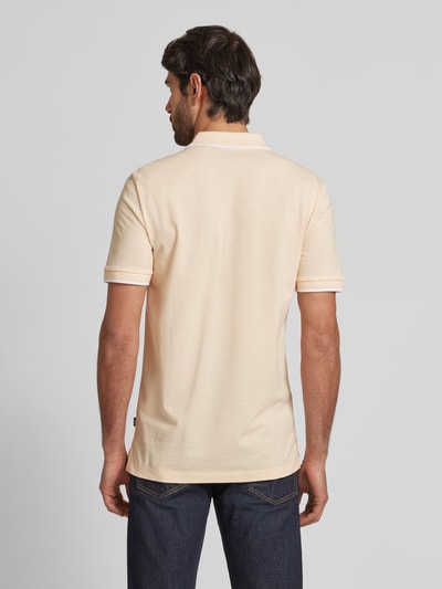 BOSS Regular Fit Poloshirt mit Label-Print Modell 'Parlay' Orange 5