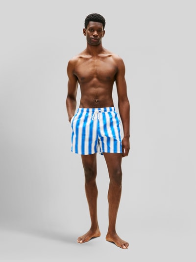 Tommy Hilfiger Regular Fit Badeshorts mit Allover-Muster Royal 1