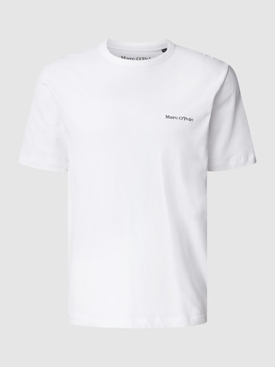 Marc O'Polo T-Shirt mit Logo-Stitching Weiss 2