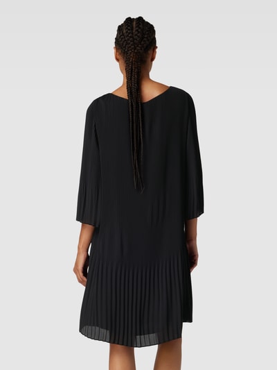 s.Oliver BLACK LABEL Knielange jurk met plissévouwen Zwart - 5