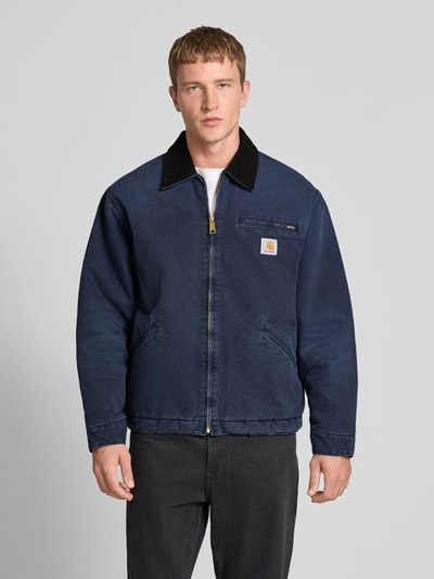 Carhartt Work In Progress Regular Fit Jacke aus reiner Baumwolle mit Umlegekragen Marine 4