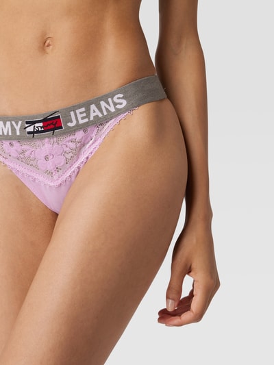 TOMMY HILFIGER String mit elastischem Bund und Stretch-Anteil Flieder 3