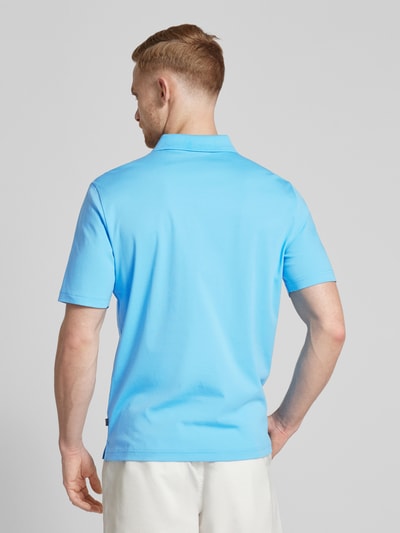 MAERZ Muenchen Regular fit poloshirt met borstzak Aquablauw - 5