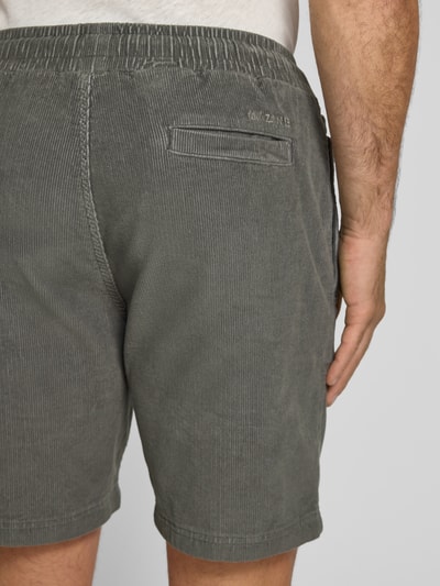 Mazine Regular fit korte broek van corduroy Donkergroen - 3