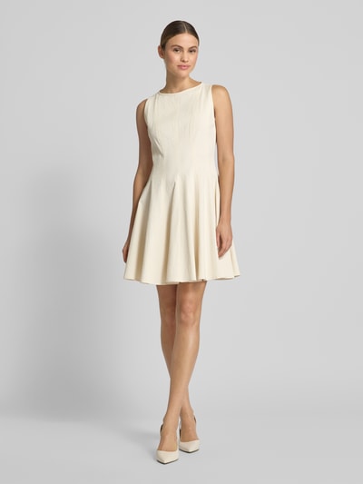 Jake*s Collection Mini-jurk met ritssluiting aan de achterkant Ecru - 1