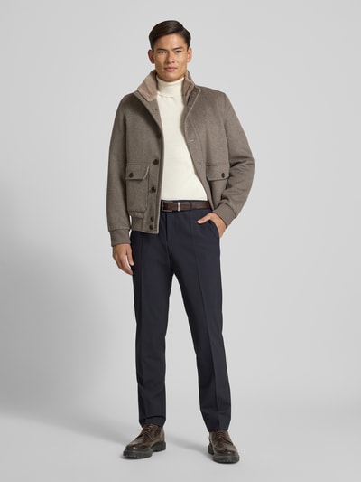 Tom Tailor Regular fit coltrui van puur katoen Beige - 1