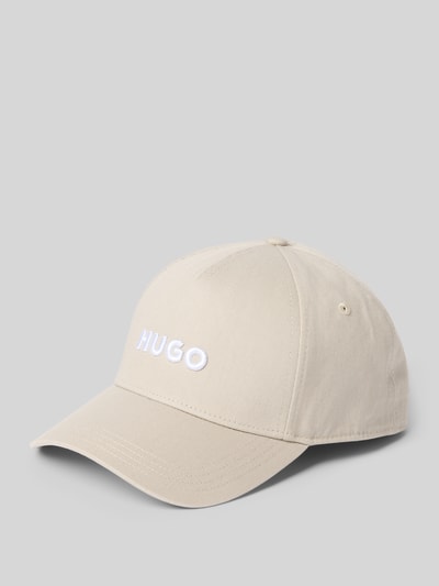 Produktfoto, Basecap mit Label-Stitching Modell 'Jude' von HUGO aus reiner Baumwolle im unifarbenen Design mit verstärktem Schirm.