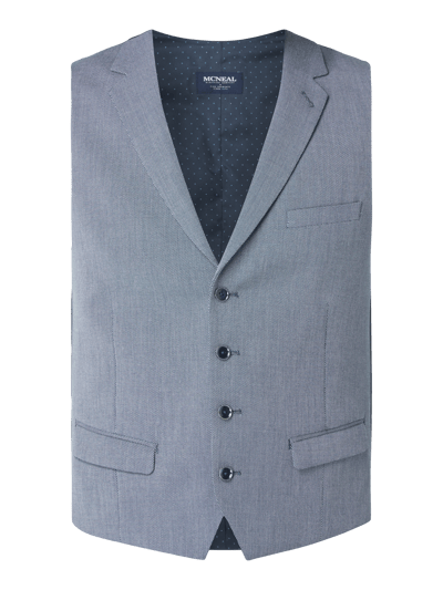 MCNEAL Slim Fit Weste mit Reverskragen Blau 2