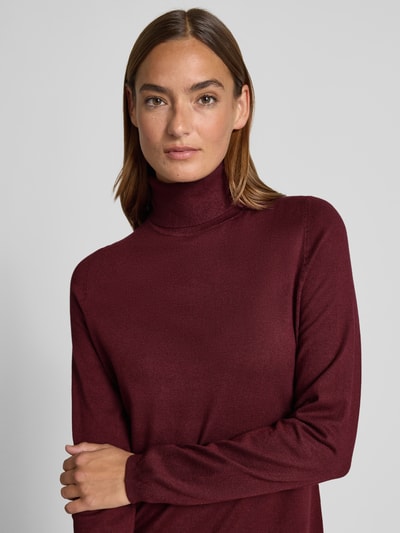 s.Oliver RED LABEL Strickkleid aus Viskose-Mix Bordeaux 3