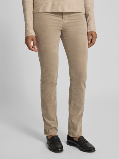 Christian Berg Woman Stoffen broek met 5-pocketmodel Steengrijs - 4