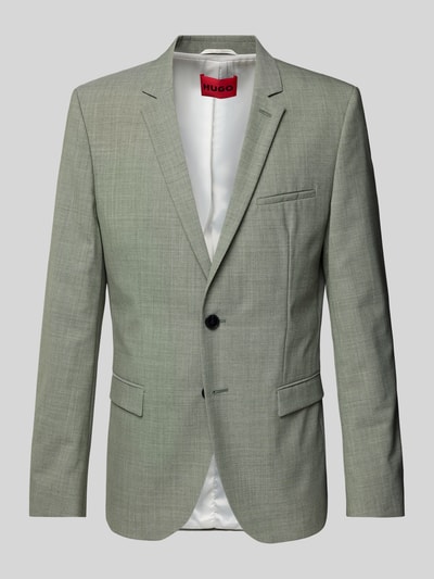 HUGO Slim Fit 2-Knopf-Sakko mit Reverskragen Modell 'Arti' Khaki 2